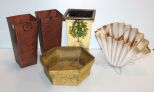 Group of Five Metal Planters