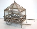Metal Cart Glass Display