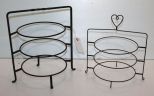 Two Iron Plate Stands