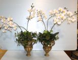Two Metal Urns