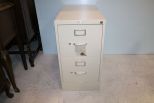Two Drawer File Cabinet with Key