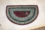 Machine Made Half Moon Rug