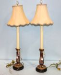 Porcelain Candlestick Lamps