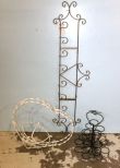 Metal Hanging Basket, Three Tier Apple Holder & Iron Plate Rack