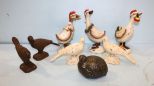 Three Christmas Geese & Iron Birds