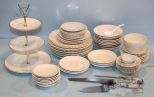 Vintage Dishes, Tiered Cake Stand & Cake and Cheese Server
