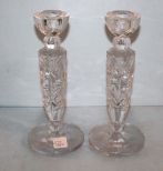 Pair Crystal Candlesticks