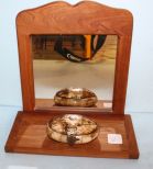 Small Mirror with Shell Box