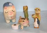 Ceramic Piggy Bank & Other Ceramics