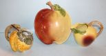 Vintage Apple Pitcher and Bowl & Pomegranate Pitcher