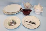 Ceramic Teapot, Creamer, Platter, Various Plates & Tureen