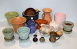 Group of Pottery Planters, Pitcher & Vase