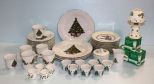 Christmas Plates, Cups, Napkin Rings & Candlesticks
