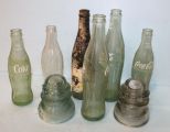 Old Bottles & Two Insulators