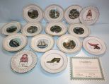 Set of Twelve Currier/Ives Plates & Four Painted Plates