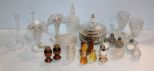 Glass Vases, Covered Jar, Shakers & Wood Shakers