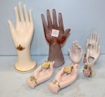 Seven Porcelain Hands