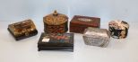 Six Small Decorative Boxes