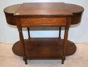Walnut Lift Sides Sewing Table