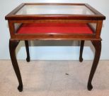 Mahogany Queen Anne Vitrene Showcase