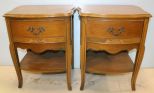 Pair of Bassett One Drawer Nightstands