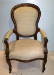 Walnut Victorian Parlor Arm Chair