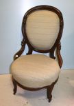 Walnut Victorian Side Chair