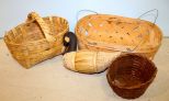 Three Baskets & Straw Duck
