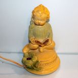 Vintage Lamp of Child Reading