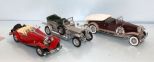 Three Franklin Mint Model Cars