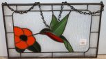 Stained Glass with Hummingbird
