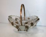 Silverplate Basket with Clear Insert