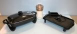 Griller, Electric Skillet & Sunbeam Food Chopper