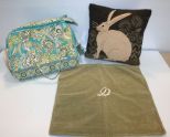Pillow, Pillow Cover with Monogram & Traveling Bag