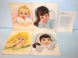 Four Vintage Children's Prints