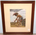 Framed Art of Indian Hoop Dancer