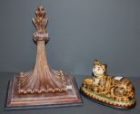  Wall Bracket and Porcelain Cat Description: Wall Bracket 12