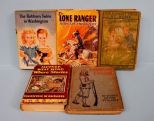  Collection of Children's Books Description: Collection of books including Robinson Crusoe (c. 1900), the Bobbsey Twins at Home, The Lone Ranger and Mother West Wind 