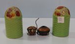  Japanese Painted Shaker, Mexican Pottery Salt/ Pepper