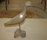  Carved Bird on Stand Bird has glass eyes, damage to the tail