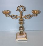  Painted Two Arm Candlesticks with Marble 12
