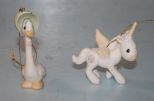  Honk If You Love Jesus Ornament, and Unicorn Ornament