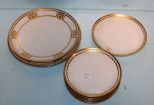  Nine Various Size Limoge Plates