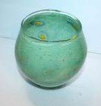  Glass Vase Signed on Bottom Mark 5
