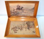 Two Vintage Charles M. Russell Prints