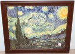 The Starry Night Print Originally Done By Van Gogh