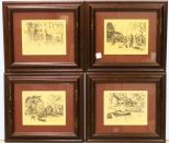 Four Lionel Barrymore Prints