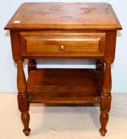Maple One Drawer Nightstand