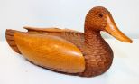 Hand Carved Duck by Artist David Ritter