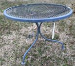 Round Wrought Iron Table